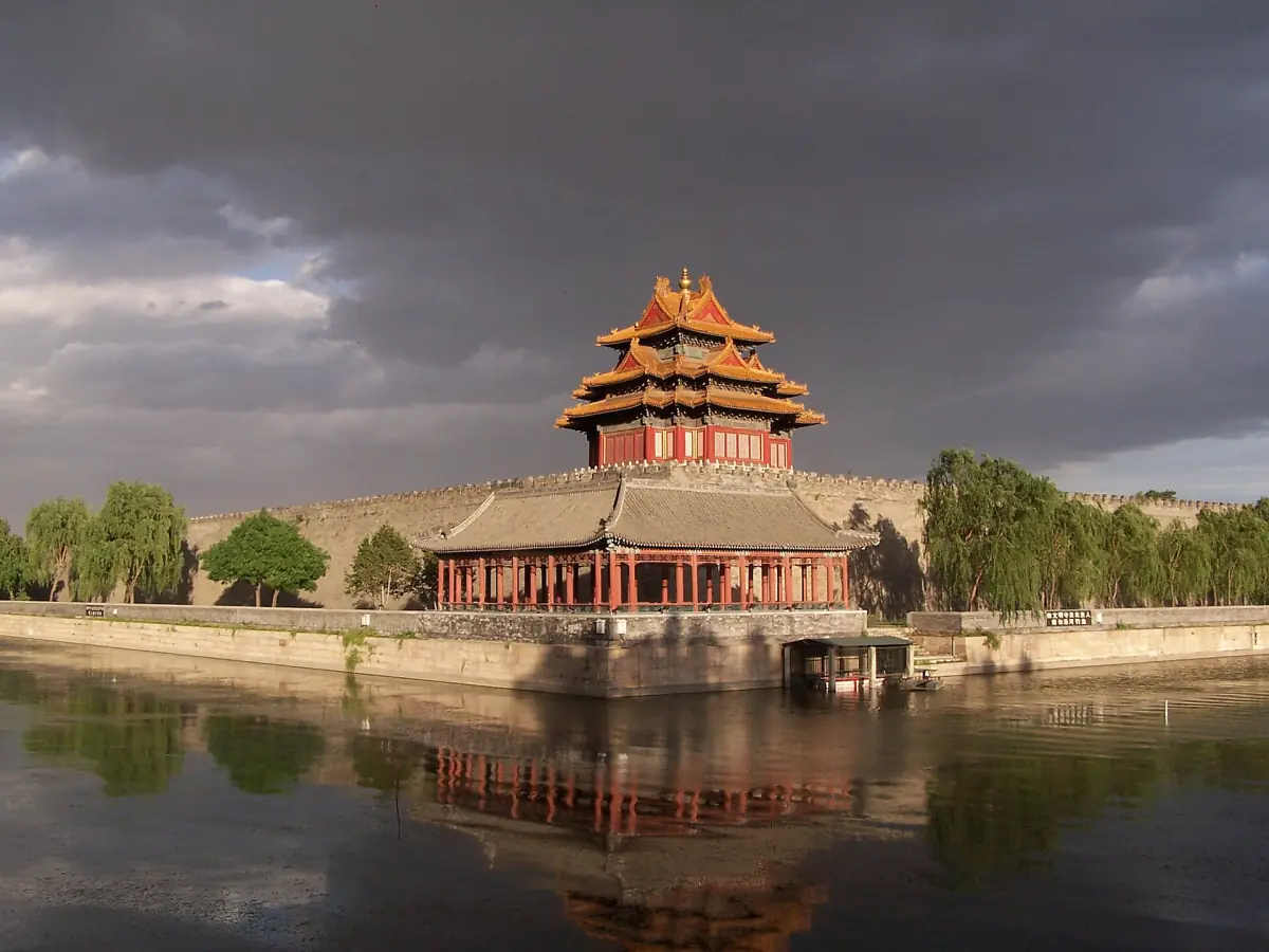 A corner tower of the Forbidden City