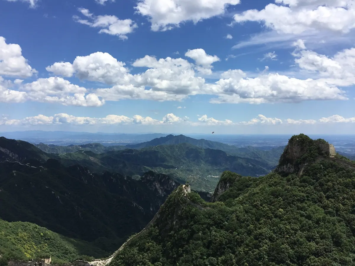 The unrestored wall at Jiankou