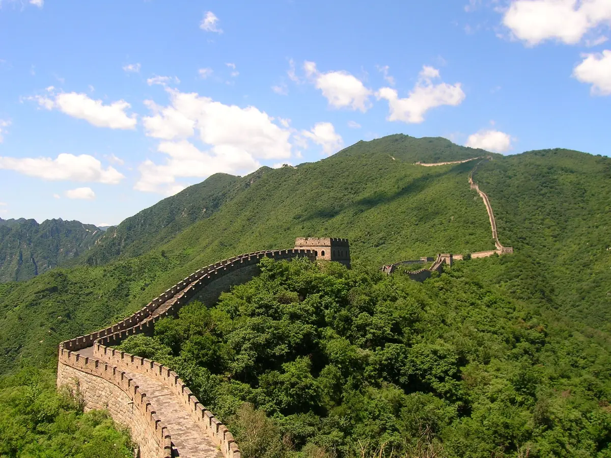 The Great Wall at Mutianyu in summer