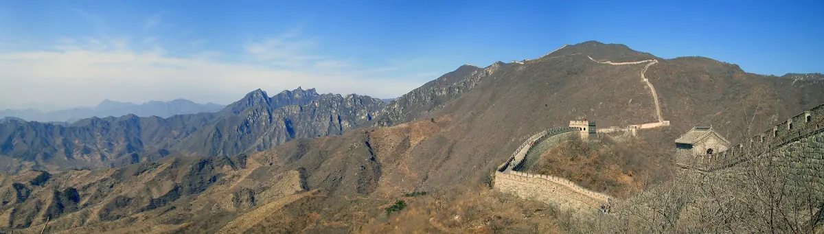 A panorama of the Mutianyu wall