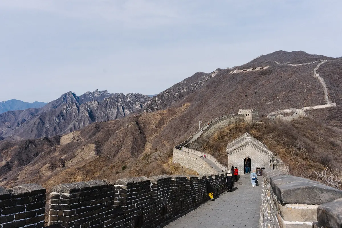 The Mutianyu section before the trees turn green