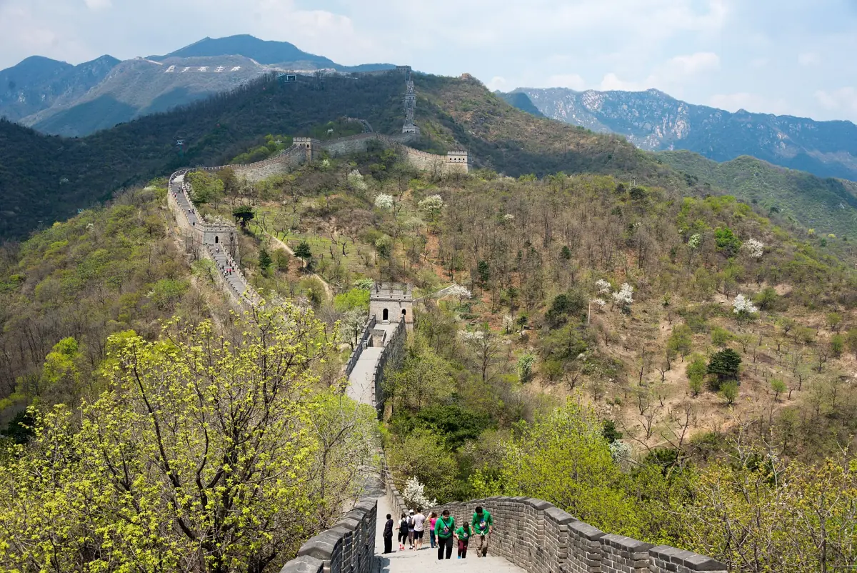 The wall climbing out of the valley